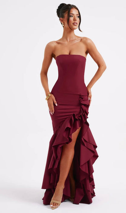 Lindsay Dress - Bordeaux