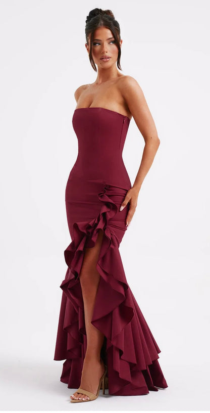 Lindsay Dress - Bordeaux