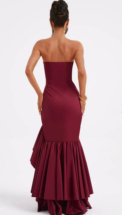 Lindsay Dress - Bordeaux