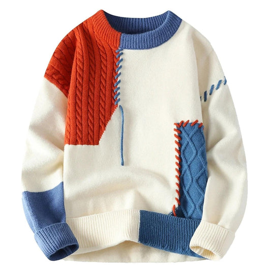 Jason™ | Artistic Patchwork Sweater